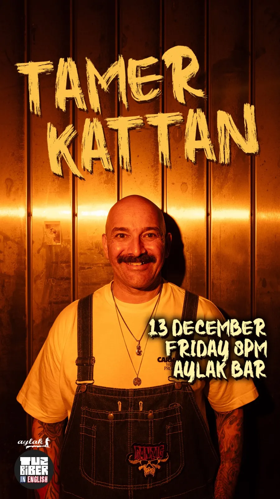 Image showing faces of comedians, and information about the comedy show