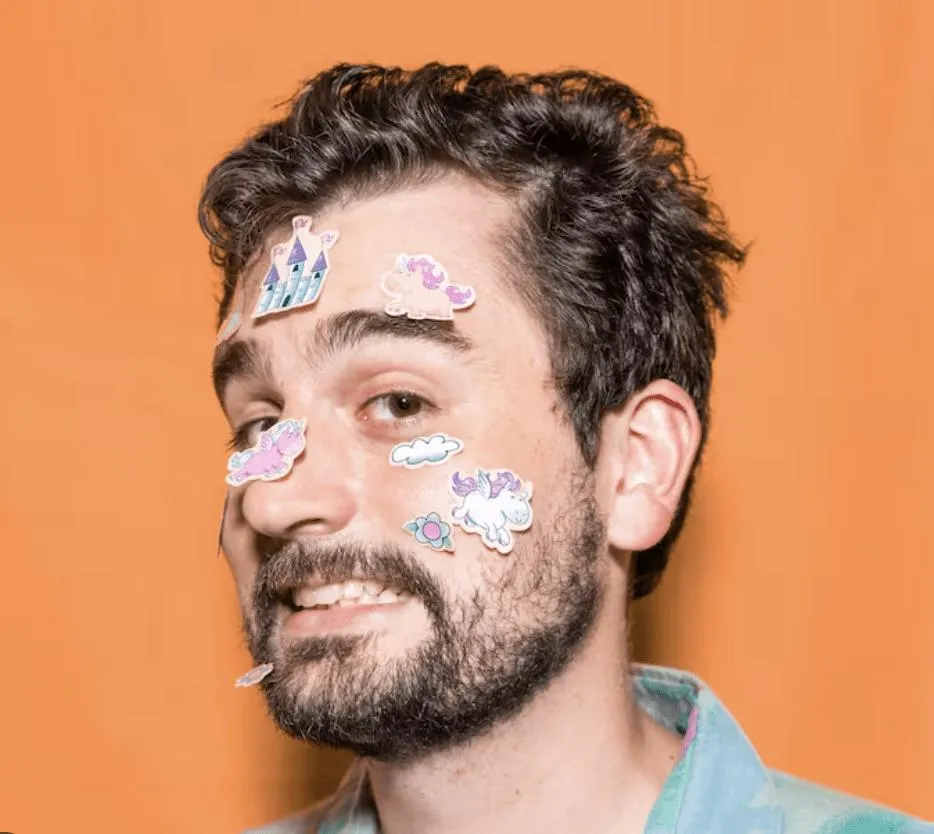 Image showing faces of comedians, and information about the comedy show